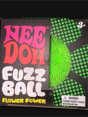 NEE DOH Fuzz Ball - Bright Green flower power